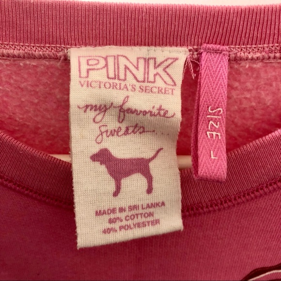 Early 2000s vintage Pink Victoria’s Secret My Favorite Sweats Sweatshirt by PINK - Picture 2 of 5